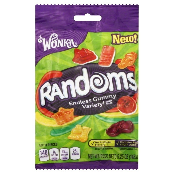 slide 1 of 1, Wonka Randoms Gummy Variety Bag, 5.25 oz