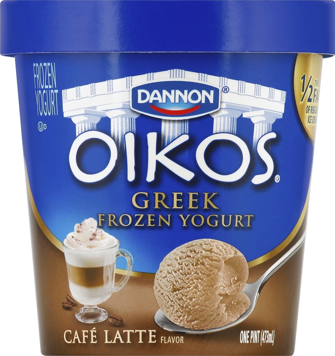 slide 1 of 3, Oikos Frozen Yogurt 1 pt, 1 pint