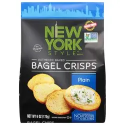 New York Style Plain Bagel Crisps 6 oz