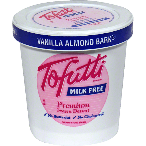 slide 3 of 4, Tofutti Milk Free Premium Frozen Dessert Vanilla Almond Bark, 16 fl oz