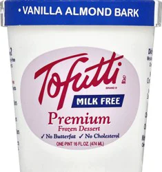 Tofutti Vanilla Almond Bark.