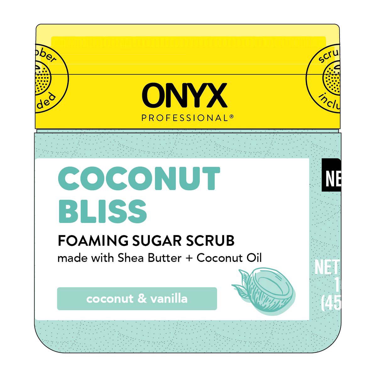 slide 1 of 1, Onyx Professional Foaming Coconut Bliss Sugar Scrub 16 oz, 16 oz