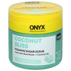 Onyx Professional Foaming Coconut Bliss Sugar Scrub 16 oz
