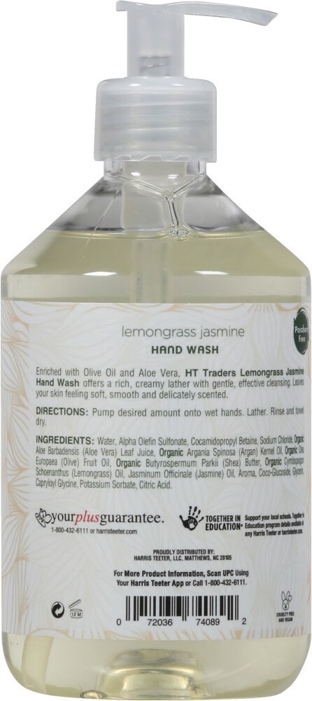 slide 2 of 2, Harris Teeter Lemongrass Jasmine Hand Wash Soap, 17.6 fl oz