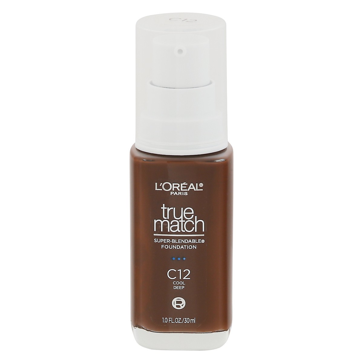 slide 1 of 9, L'Oréal True Match Cool Deep C12 Super-Blendable Foundation 1.0 fl oz, 1 fl oz