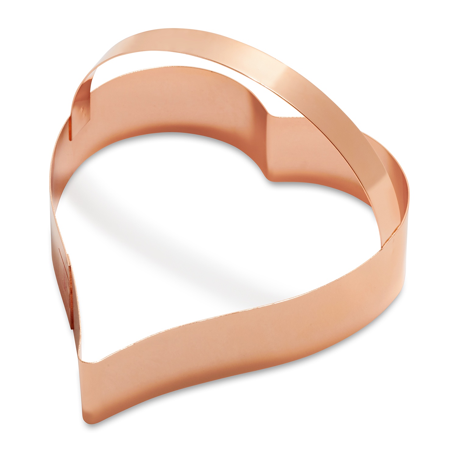 slide 1 of 1, Sur La Table Copper-Plated Heart Cookie Cutters with Handle, 4 ft