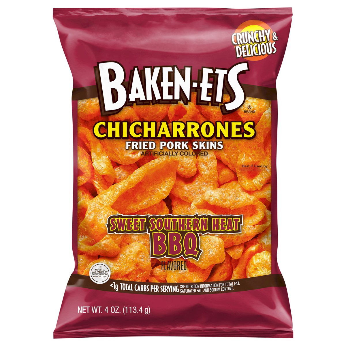 slide 1 of 4, BAKEN-ETS Fried Pork Skins, 4 oz