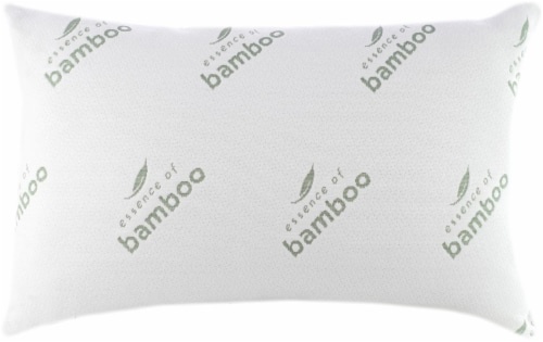 slide 1 of 1, Essence Of Bamboo Knit Bed Pillow - White, Jumbo Size