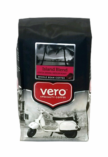 slide 1 of 1, Vero Coffee Vero Island Blend Cocoa Aroma Medium Roast Whole Bean Coffee, 12 oz