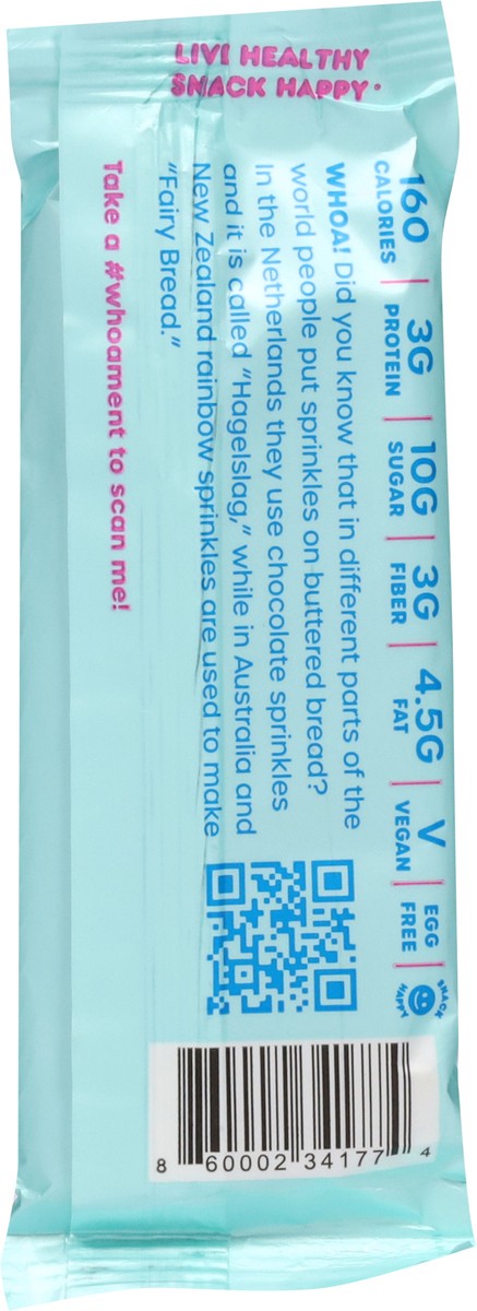 slide 13 of 13, Whoa! Dough Sprinkle Sugar Cookie Dough Snack Bar 1.6 oz, 1.6 oz