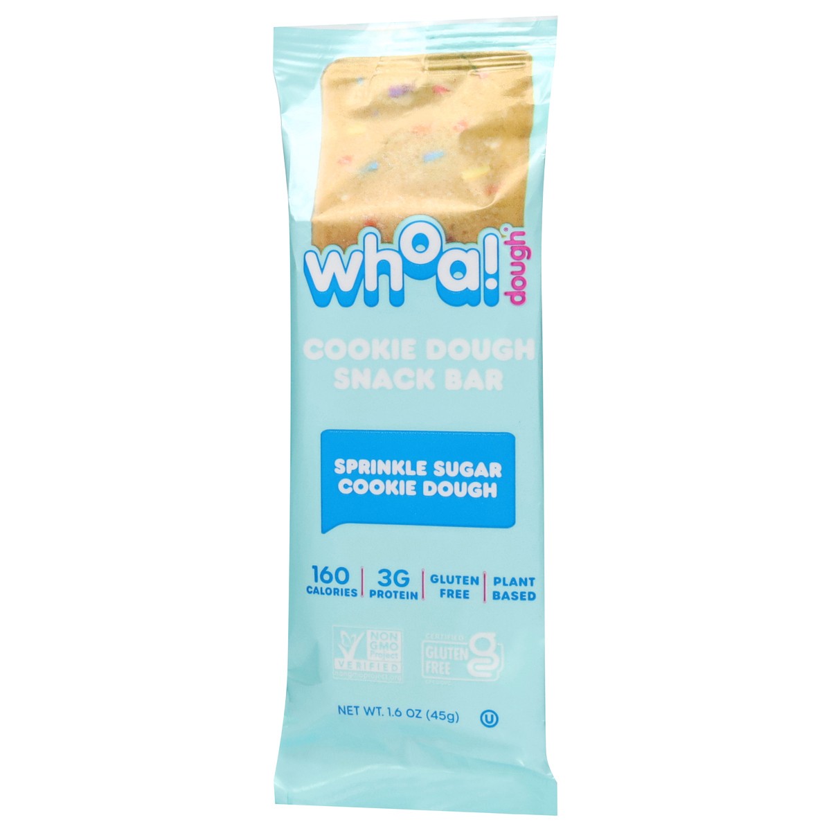 slide 7 of 13, Whoa! Dough Sprinkle Sugar Cookie Dough Snack Bar 1.6 oz, 1.6 oz