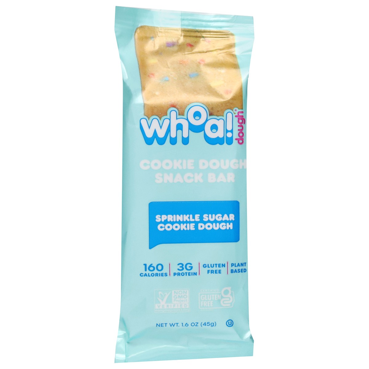 slide 12 of 13, Whoa! Dough Sprinkle Sugar Cookie Dough Snack Bar 1.6 oz, 1.6 oz