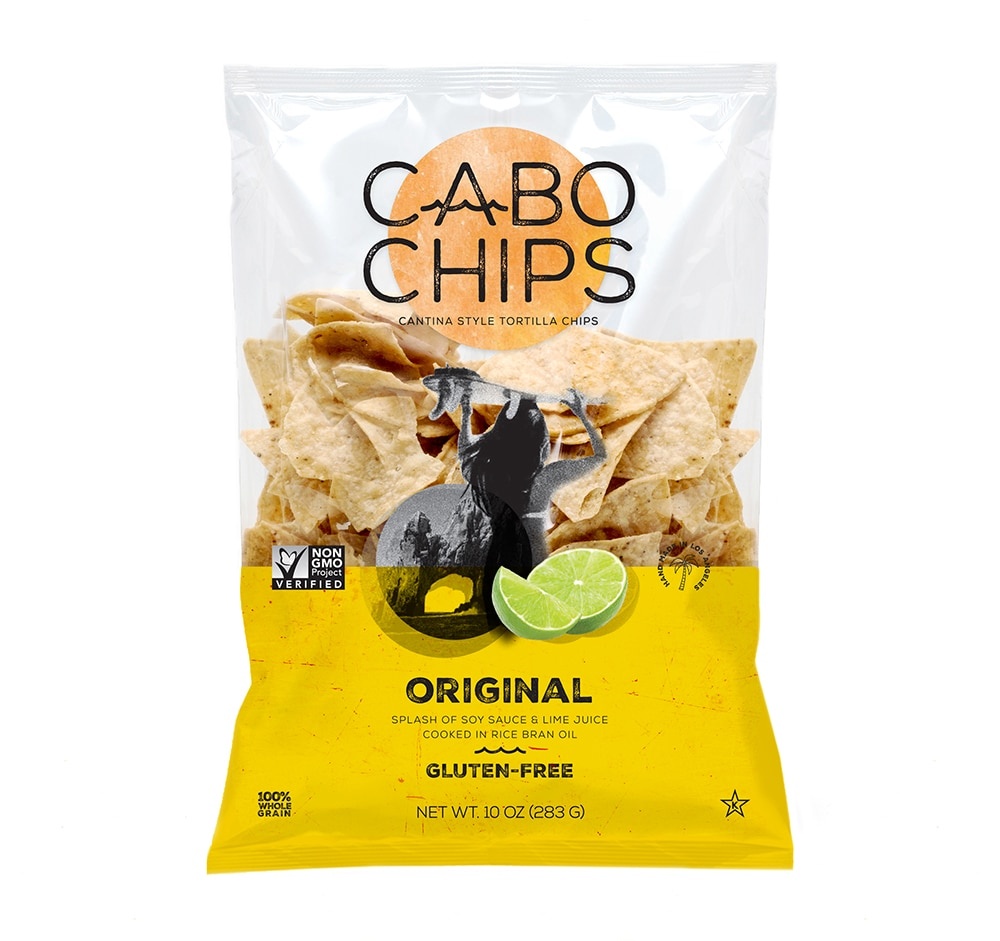 slide 1 of 1, Cabo Chips Original Sea Salt & Lime Juice Corn Chips, 10 oz