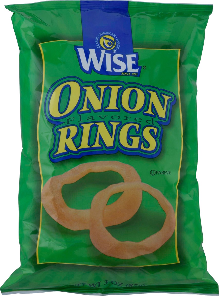 slide 13 of 14, Wise Onion Flavored Rings 3 oz, 3 oz