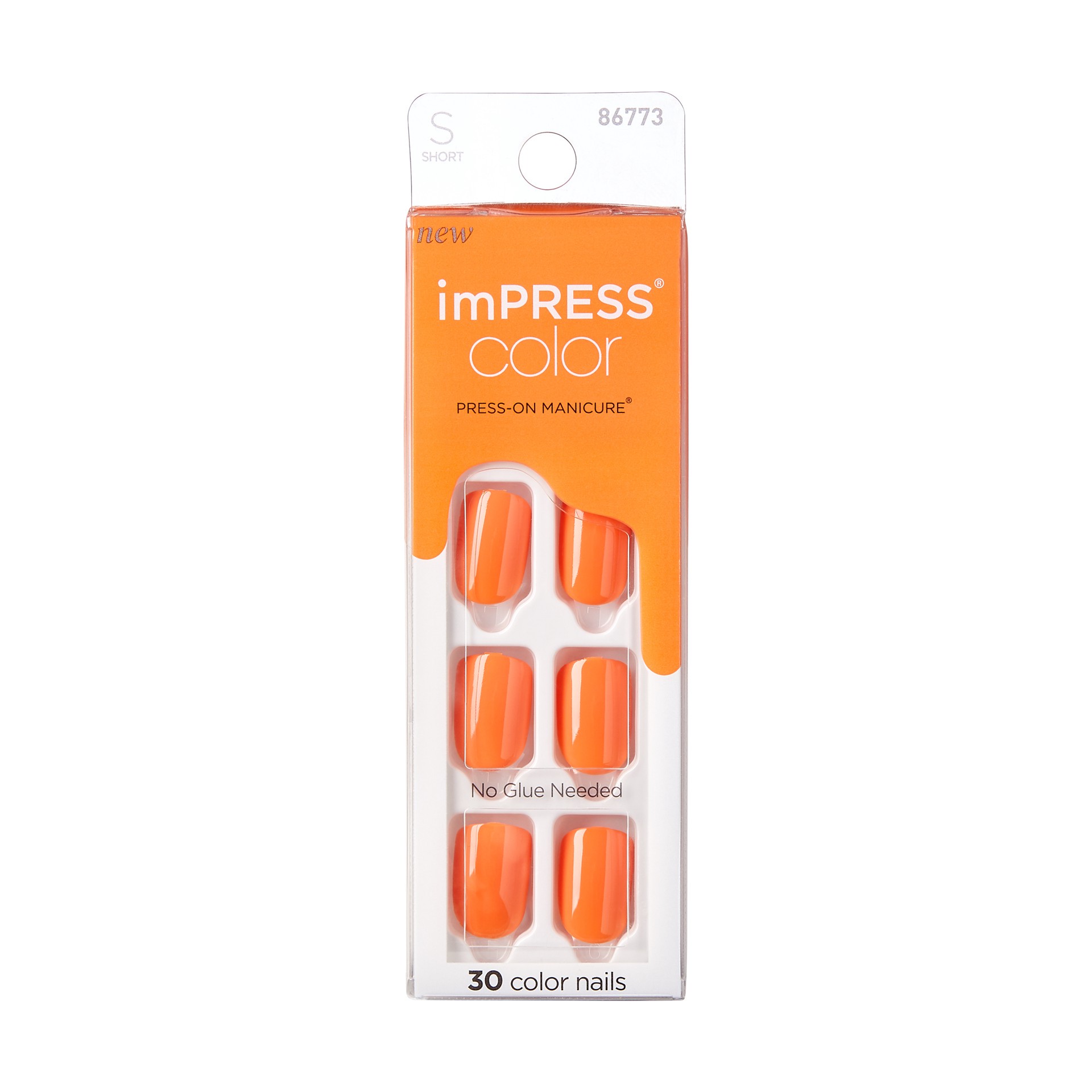 slide 1 of 5, imPRESS Kiss imPRESS Color Press-On Manicure Sweet Mango, 1 ct