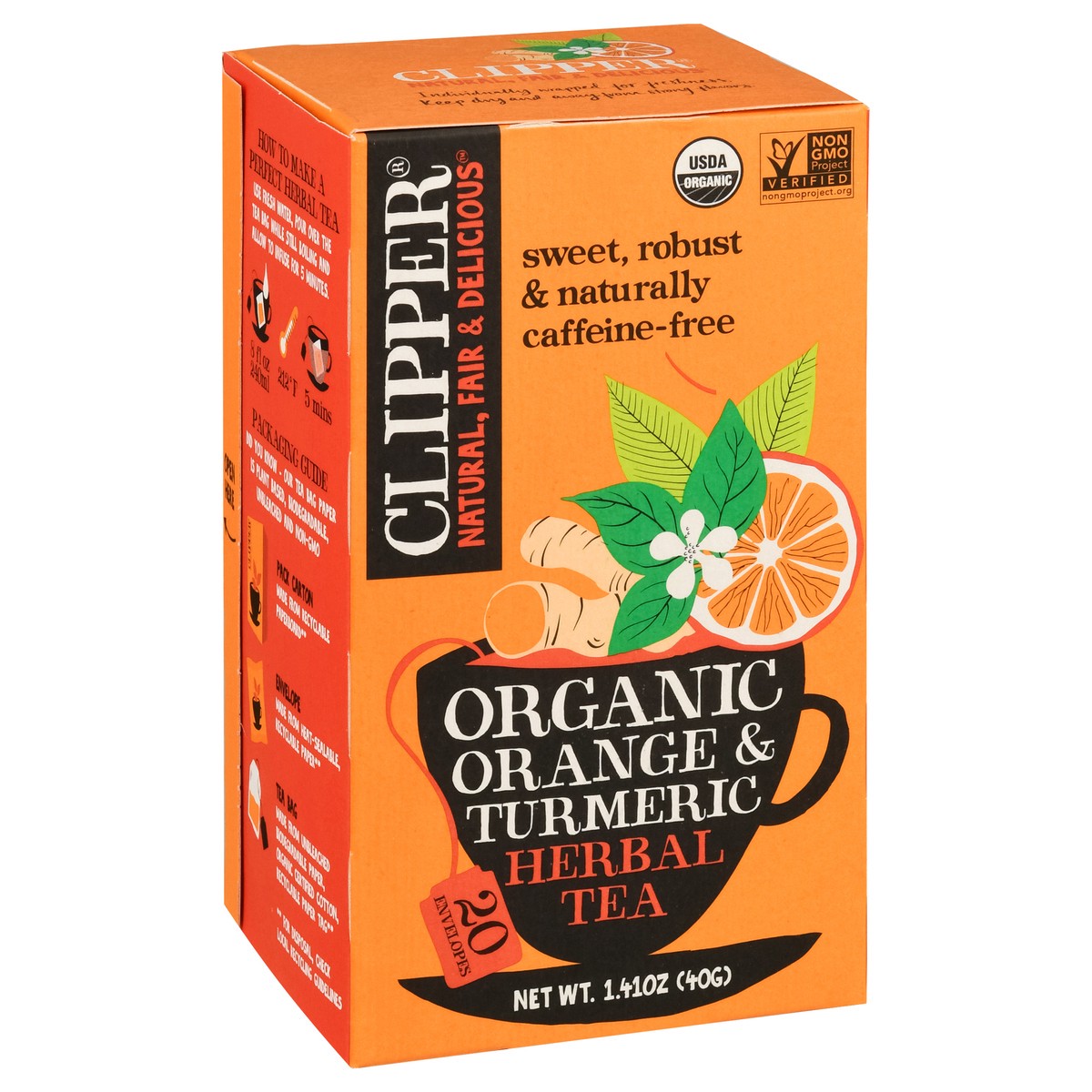 slide 8 of 9, Clipper Tea Orange Turmeric Org - 1.41 oz, 1.41 oz