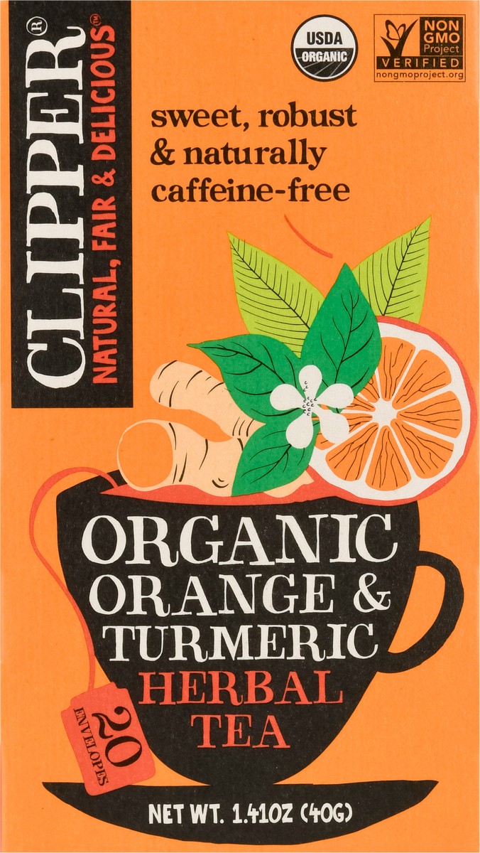 slide 2 of 9, Clipper Tea Orange Turmeric Org - 1.41 oz, 1.41 oz