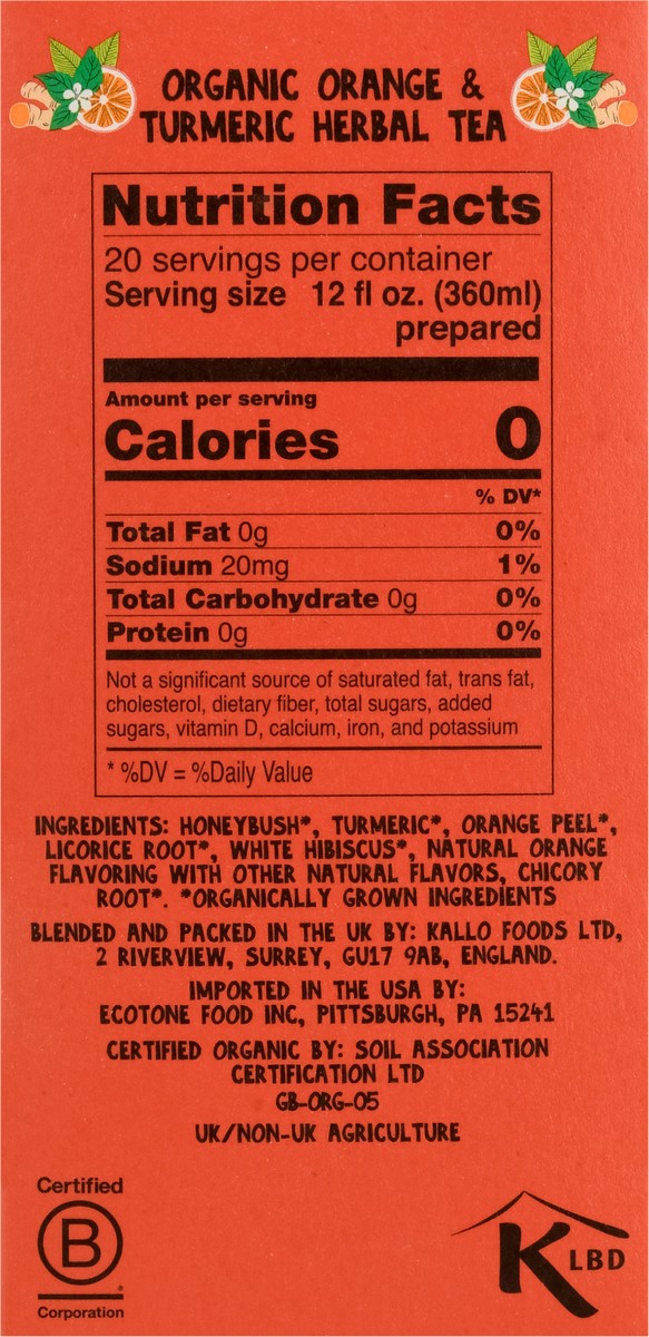 slide 7 of 9, Clipper Tea Orange Turmeric Org - 1.41 oz, 1.41 oz