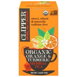 Clipper Tea Orange Turmeric Org - 1.41 oz