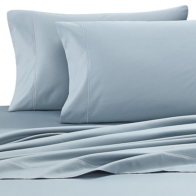 slide 1 of 9, Wamsutta 500-Thread-Count PimaTwin XL Sheet Set - Aqua, 1 ct