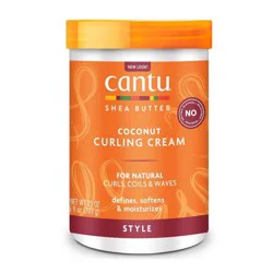 Cantu Natural Hair Coconut Curling Cream with Shea Butter - 25oz