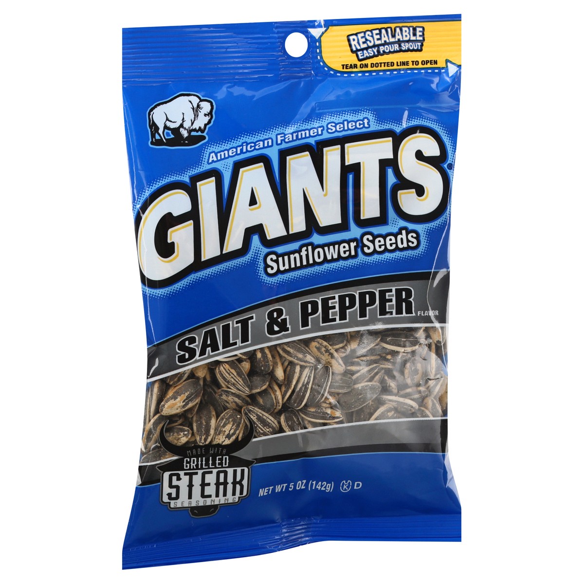 slide 9 of 13, Giants Salt & Pepper Sunflower Seeds, 5 oz