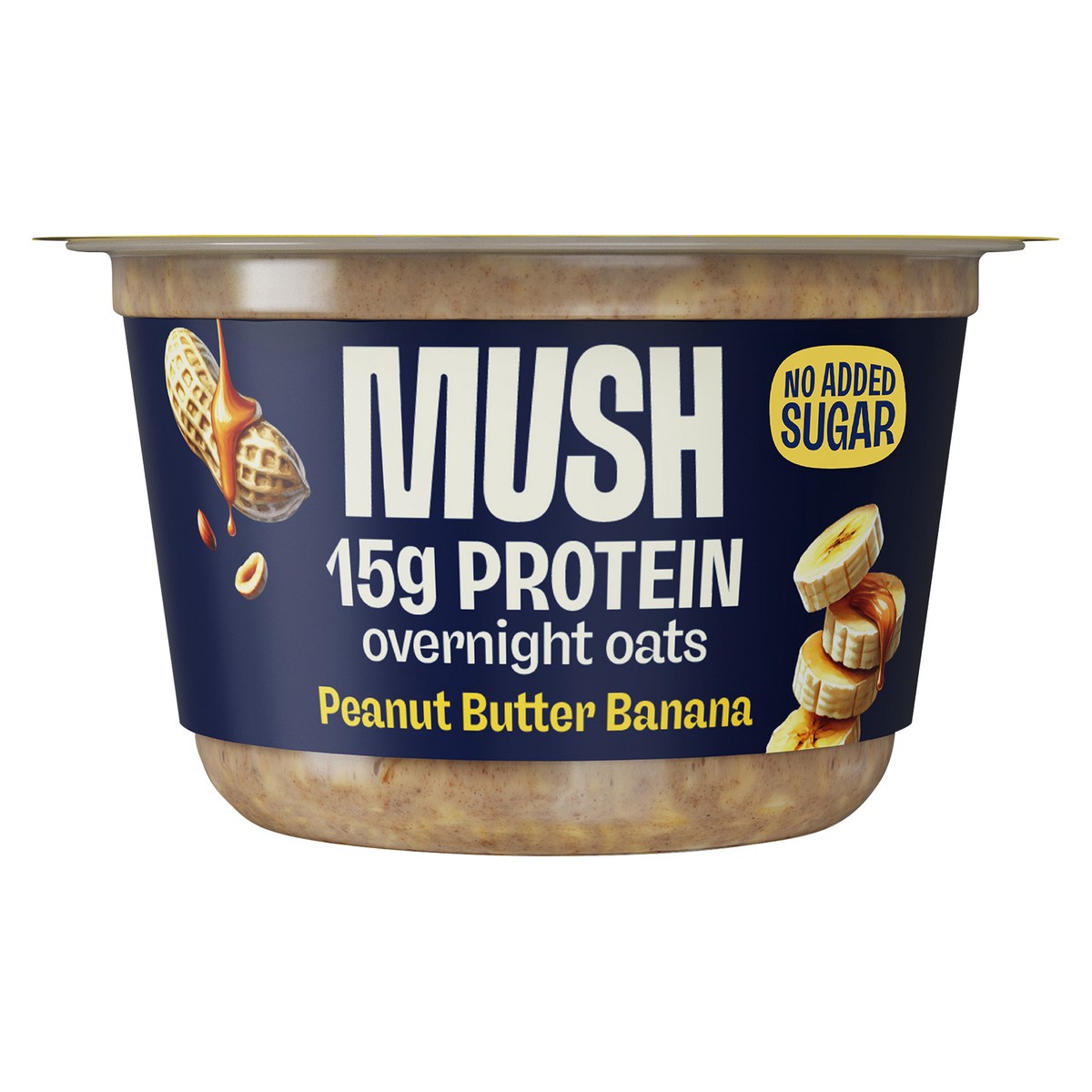 slide 7 of 9, MUSH Peanut Butter Banana Protein Overnight Oats - 5.5 oz, 5.5 oz