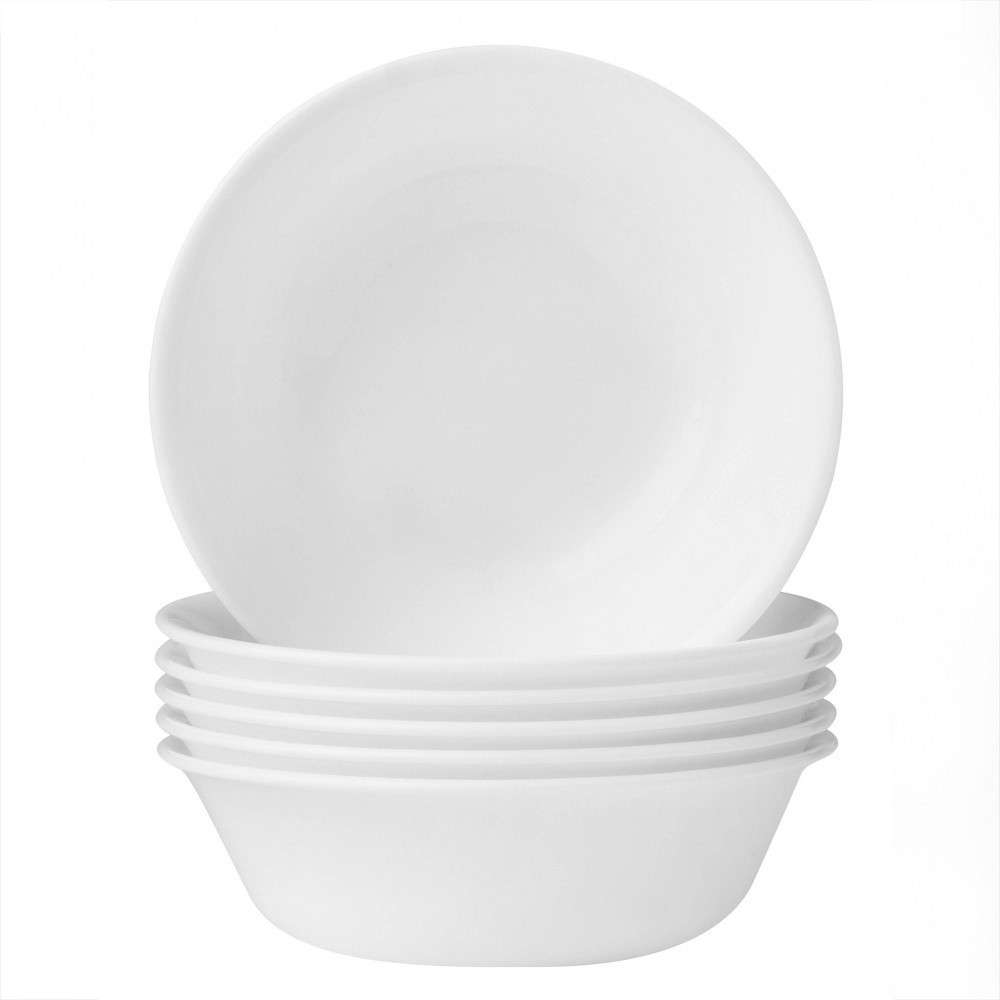 slide 2 of 4, Corelle Livingware Winter Frost Vitrelle Cereal Bowls White, 18 oz
