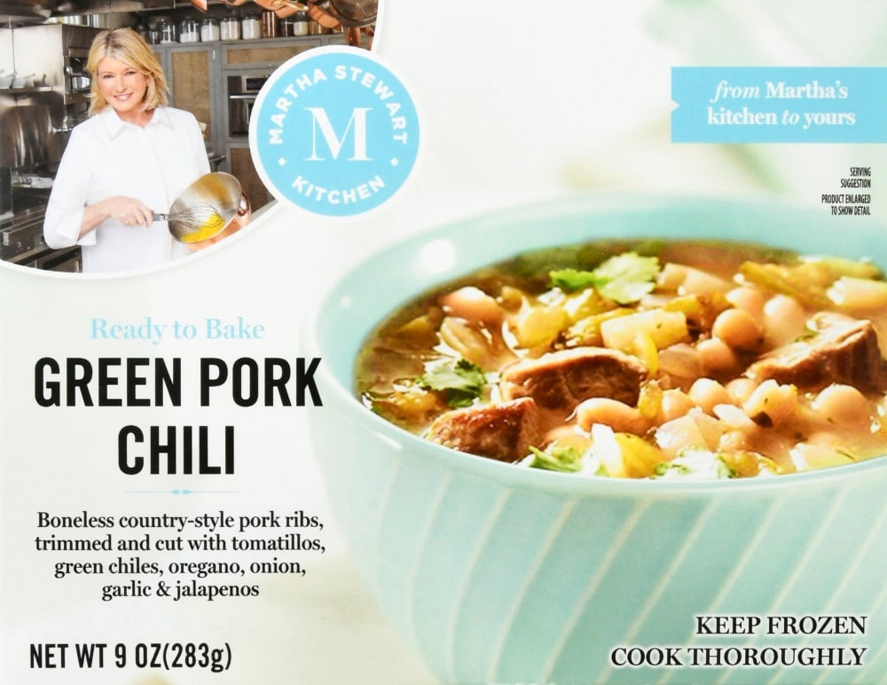 slide 1 of 1, Martha Stewart Kitchen Green Pork Chili Frozen Meal, 9 oz