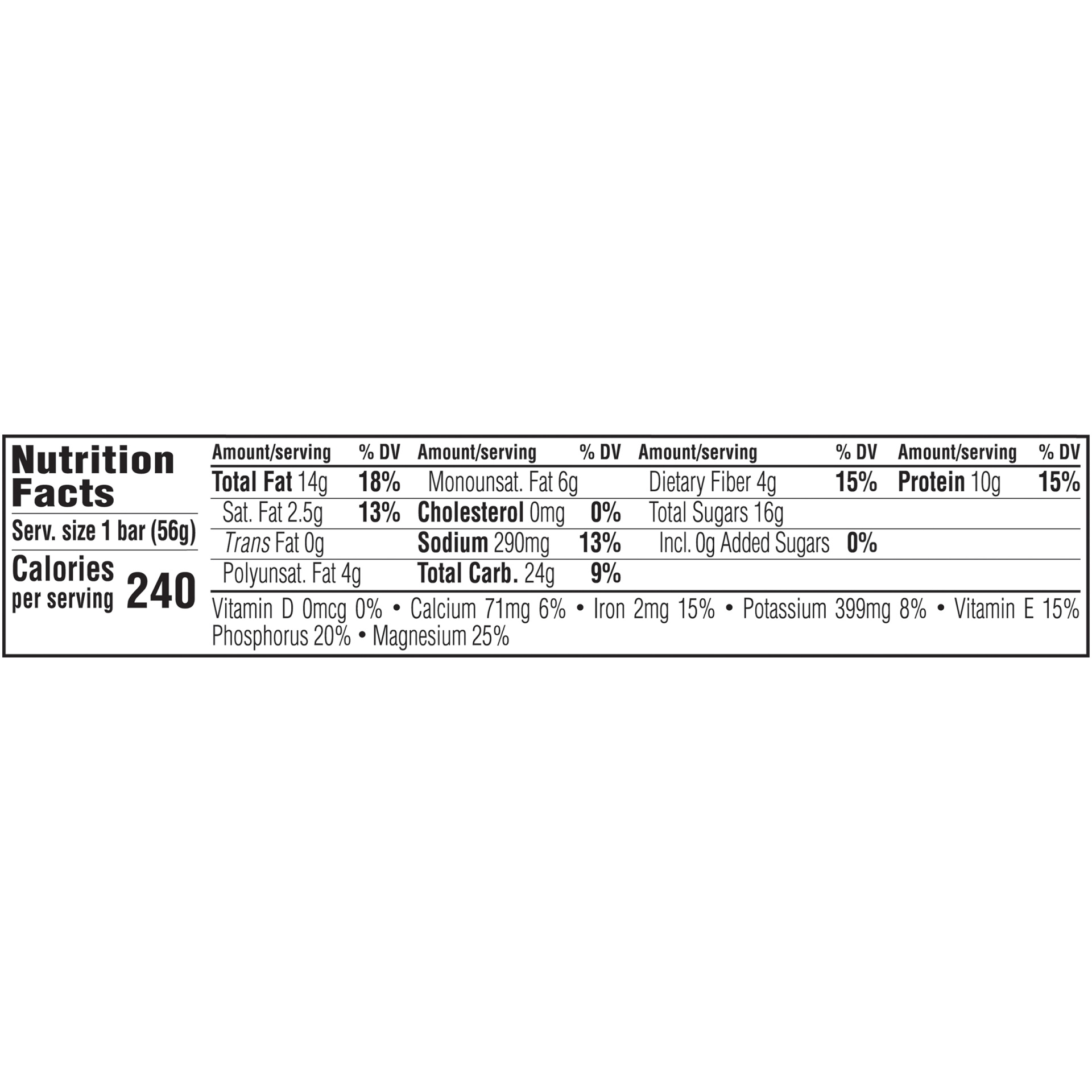 slide 6 of 7, CLIF Whole Lotta Salted Dark Chocolate Fruit, Nut & Seed Bar, 1.98 oz