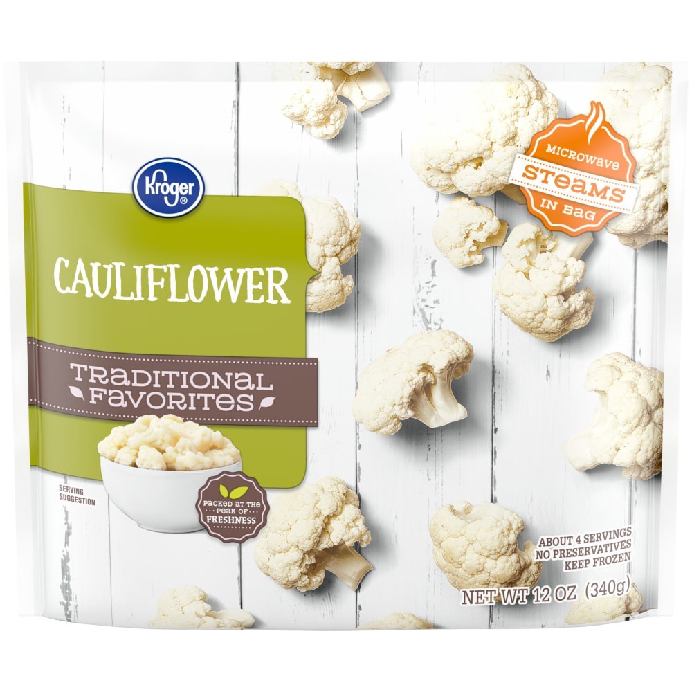 slide 3 of 3, Kroger Traditional Favorites Cauliflower, 12 oz