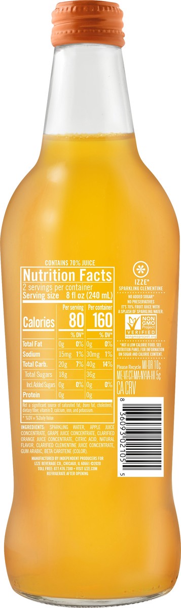 slide 10 of 10, Izze Juice Beverage - 16 oz, 16 oz