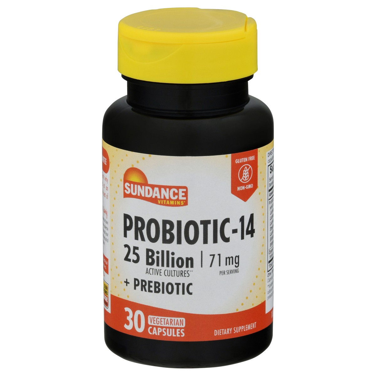 slide 1 of 12, Sundance Vitamins Vegetarian Capsules 71 mg Probiotic-14 + Prebiotic 30 ea, 30 ct