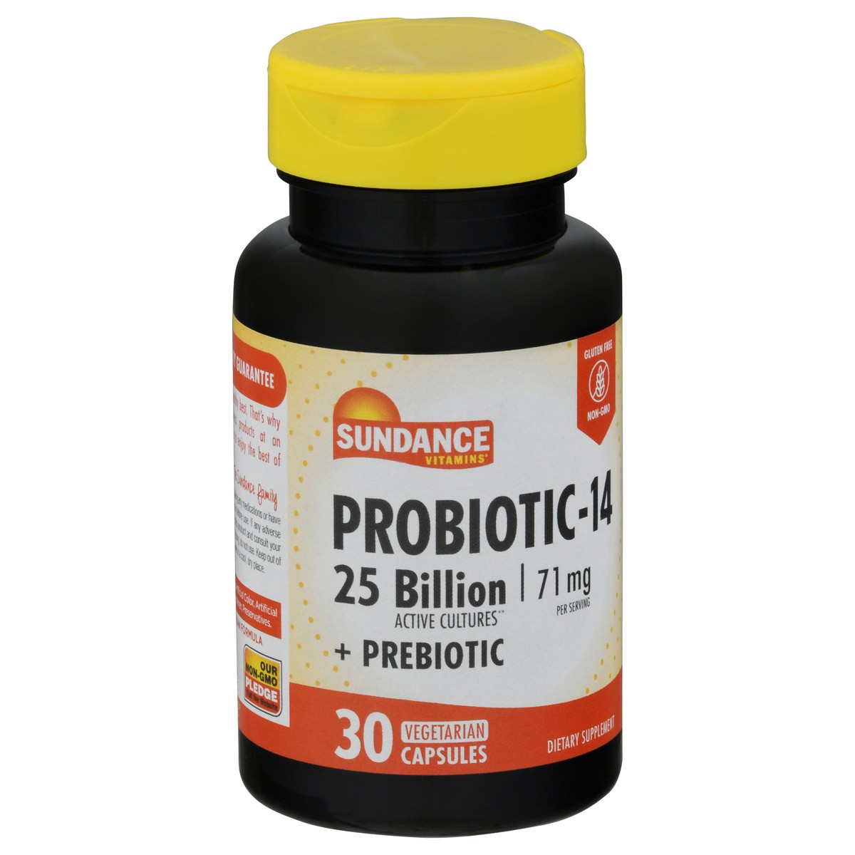 slide 7 of 12, Sundance Vitamins Vegetarian Capsules 71 mg Probiotic-14 + Prebiotic 30 ea, 30 ct