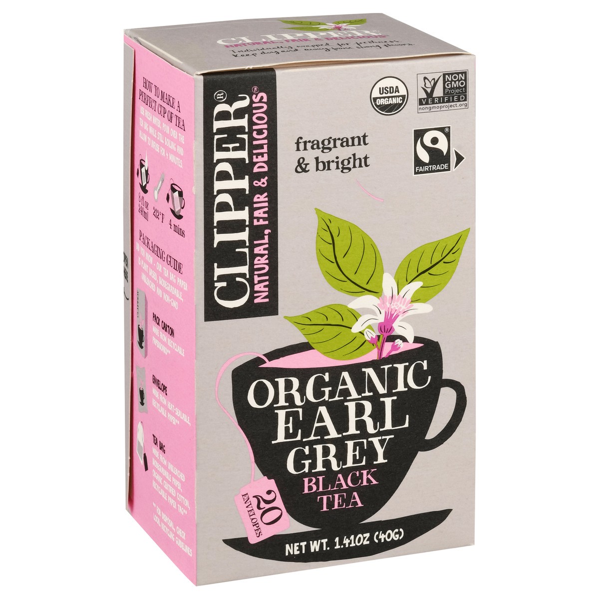slide 3 of 9, Clipper Tea Bags Earl Grey Organic Black Tea - 20 ct, 20 ct