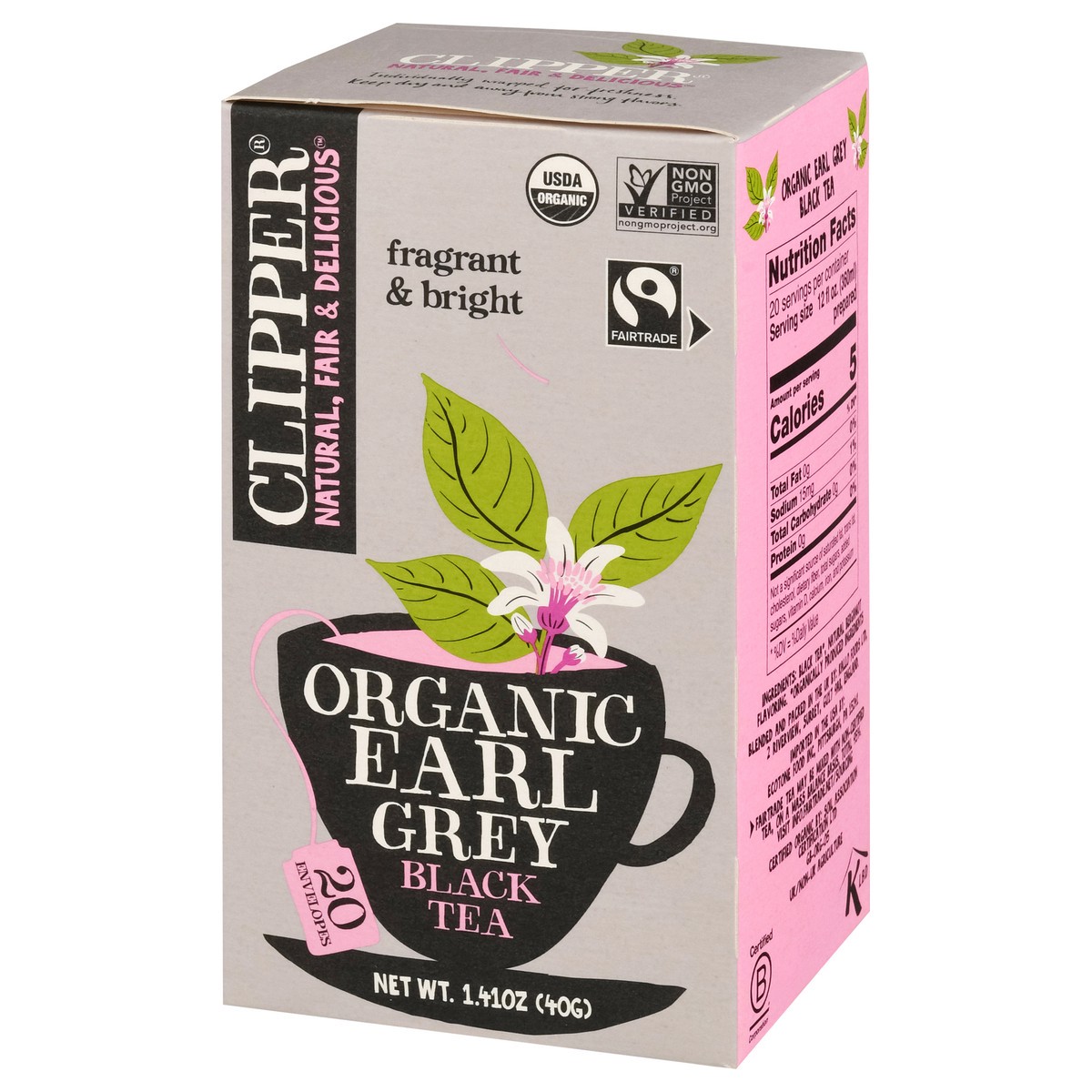 slide 6 of 9, Clipper Tea Bags Earl Grey Organic Black Tea - 20 ct, 20 ct