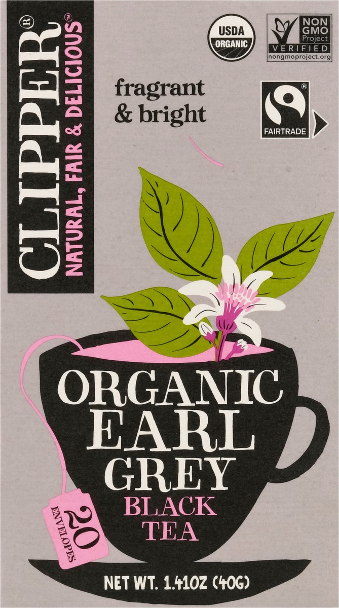 slide 4 of 9, Clipper Tea Bags Earl Grey Organic Black Tea - 20 ct, 20 ct