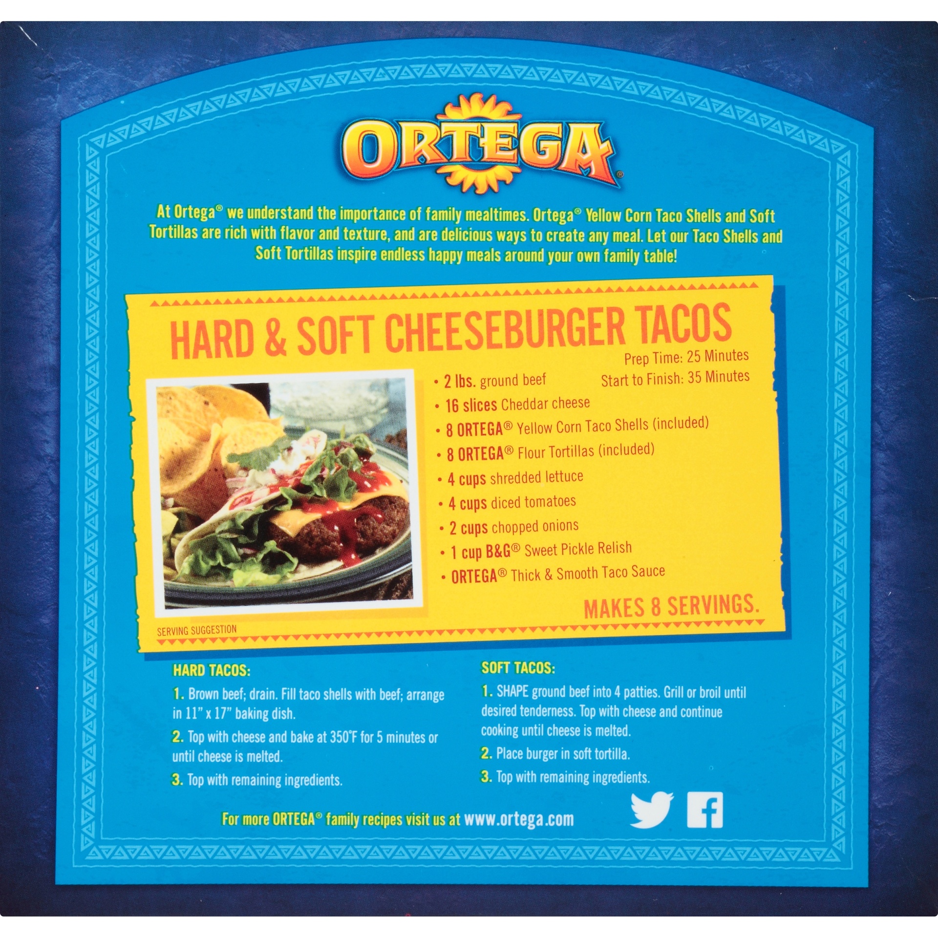 slide 6 of 8, Ortega Grande Hard & Soft Taco Shells, 13.5 oz
