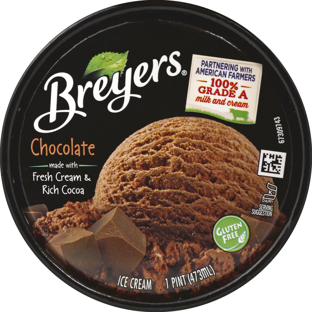 slide 2 of 7, Breyers Ice Cream Chocolate, 16 oz, 16 oz