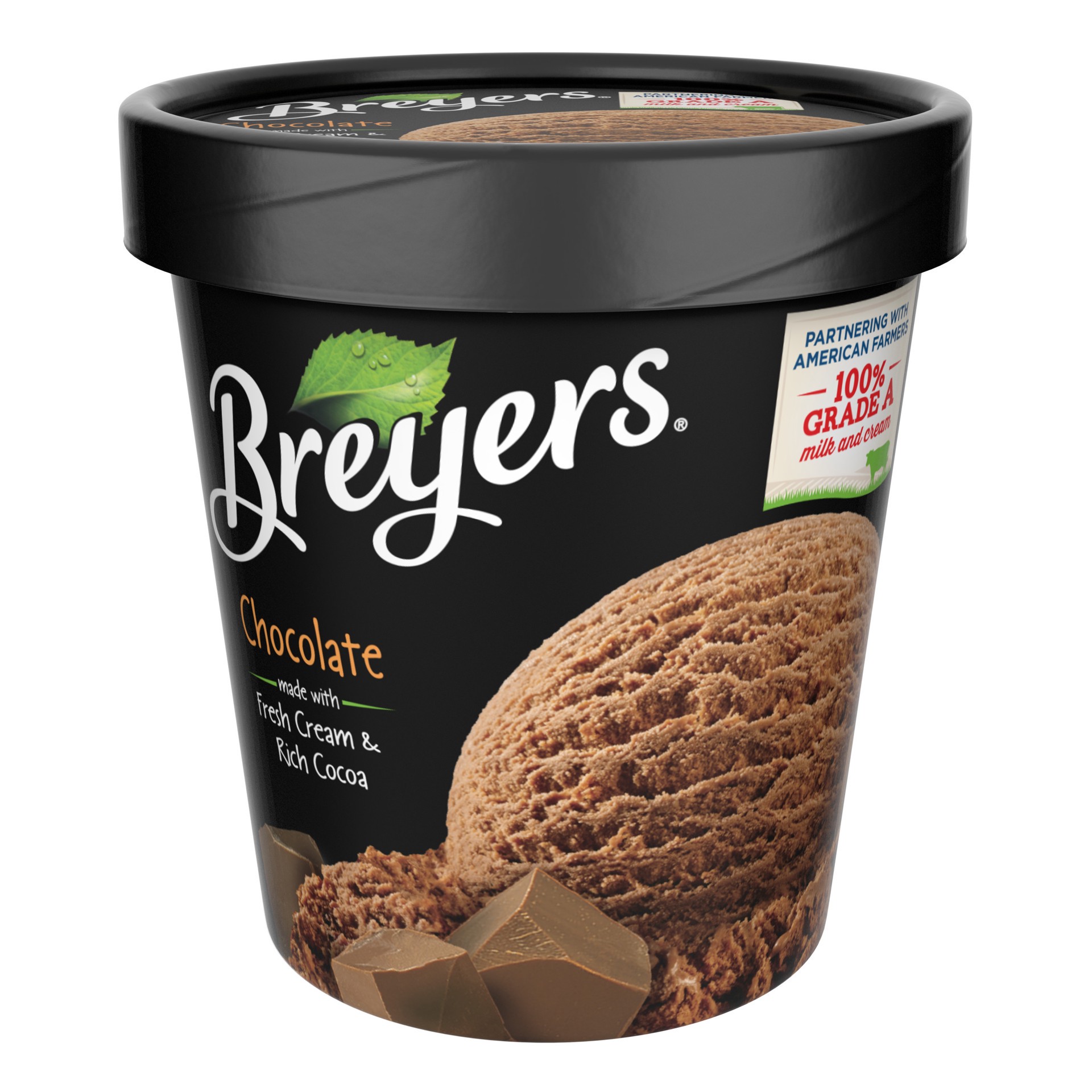 slide 1 of 7, Breyers Ice Cream Chocolate, 16 oz, 16 oz