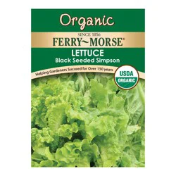 Ferry Morse Black Seeded Simpson Organic Lettuce