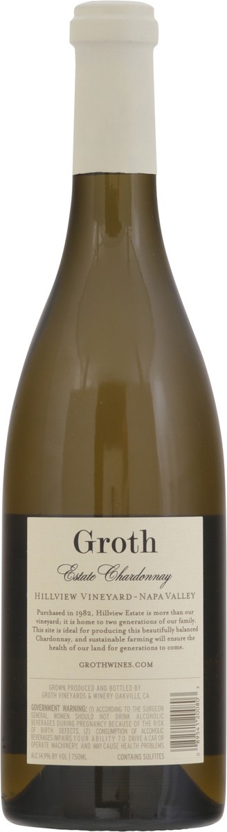 slide 11 of 12, Groth Napa Valley Chardonnay 750 ml, 750 ml