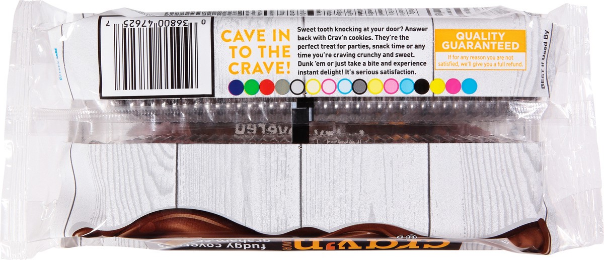 slide 7 of 19, Crav'n Flavor Fudgy Covered Original Graham Cookies 12.5 oz, 12.5 oz