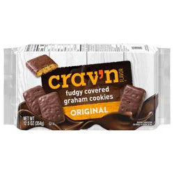 Crav'n Flavor Fudgy Covered Original Graham Cookies 12.5 oz