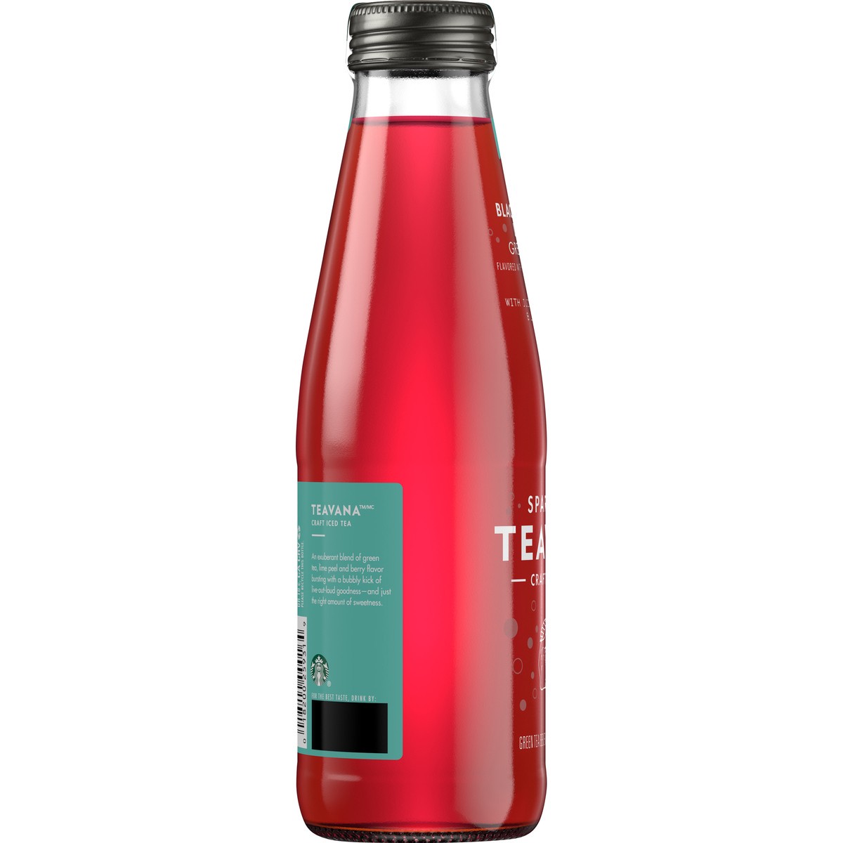 slide 3 of 6, Teavana™ Craft Iced Tea, Sparkling Blackberry Lime Green Tea, 14.5 fl. oz. Bottle, 14.50 fl oz