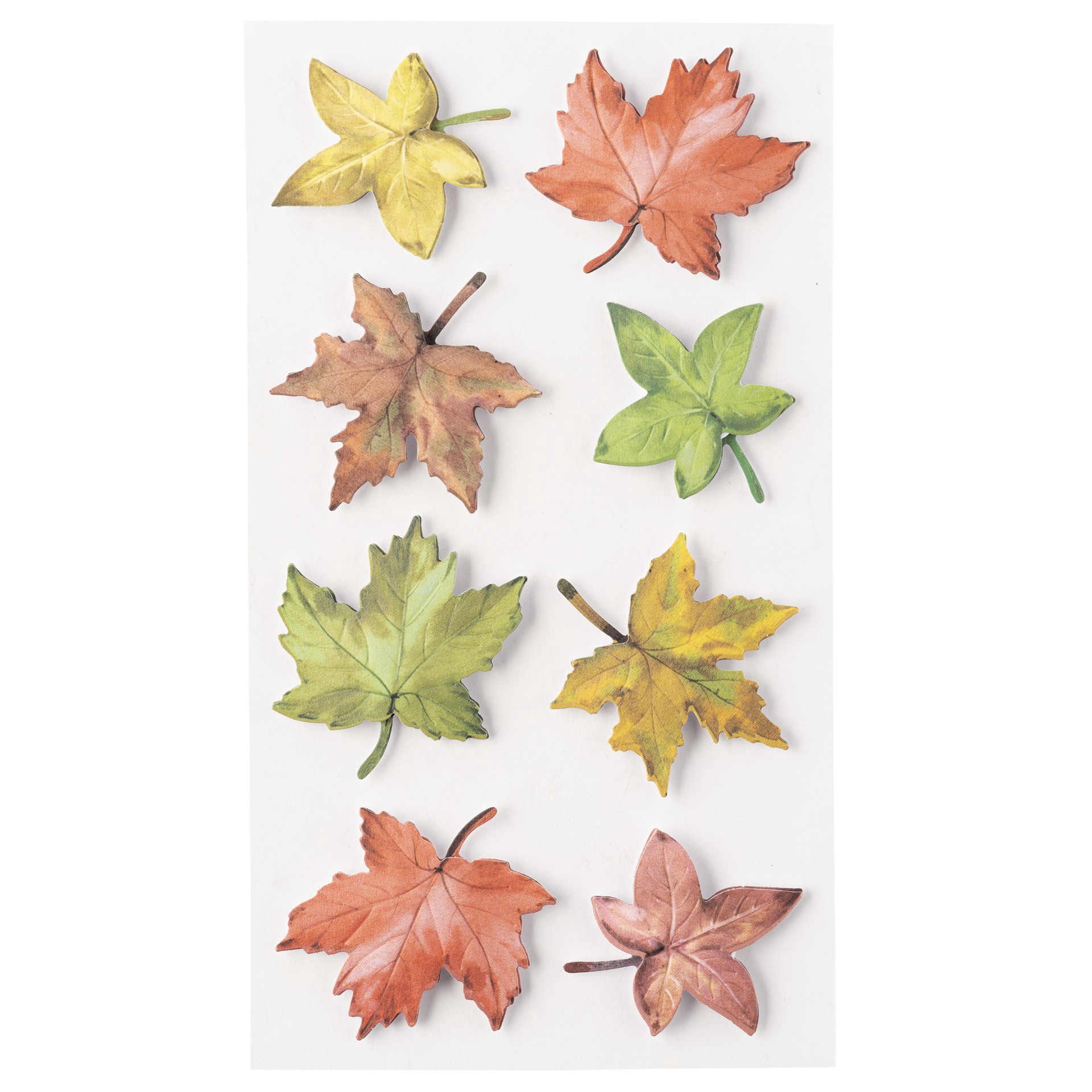 slide 4 of 7, Maple Leaves Stickers By Recollections, 3.875 in x 7 in