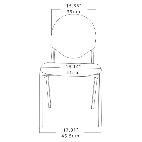 slide 2 of 3, Realspace Stacking Banquet Chair, Black, 1 ct