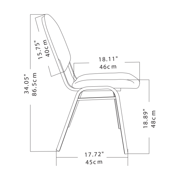 slide 3 of 3, Realspace Stacking Banquet Chair, Black, 1 ct