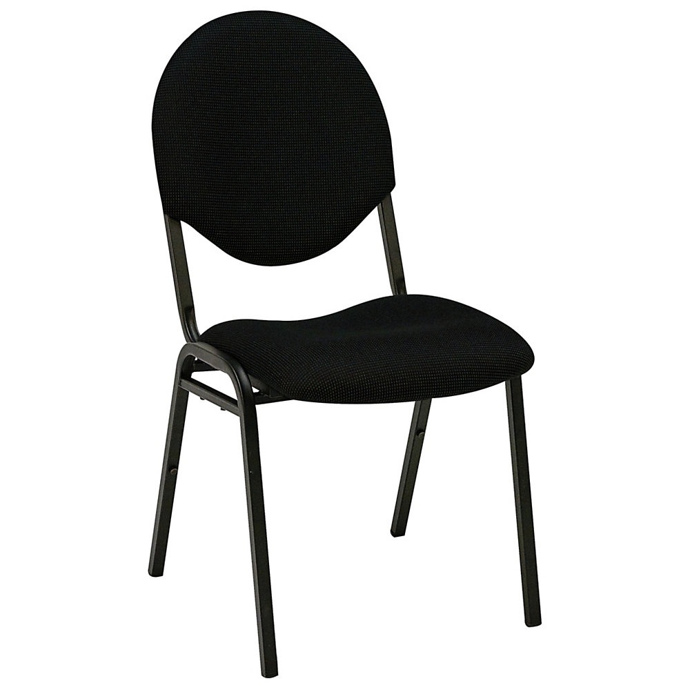 slide 1 of 1, Realspace Stacking Banquet Chair, Black, 1 ct