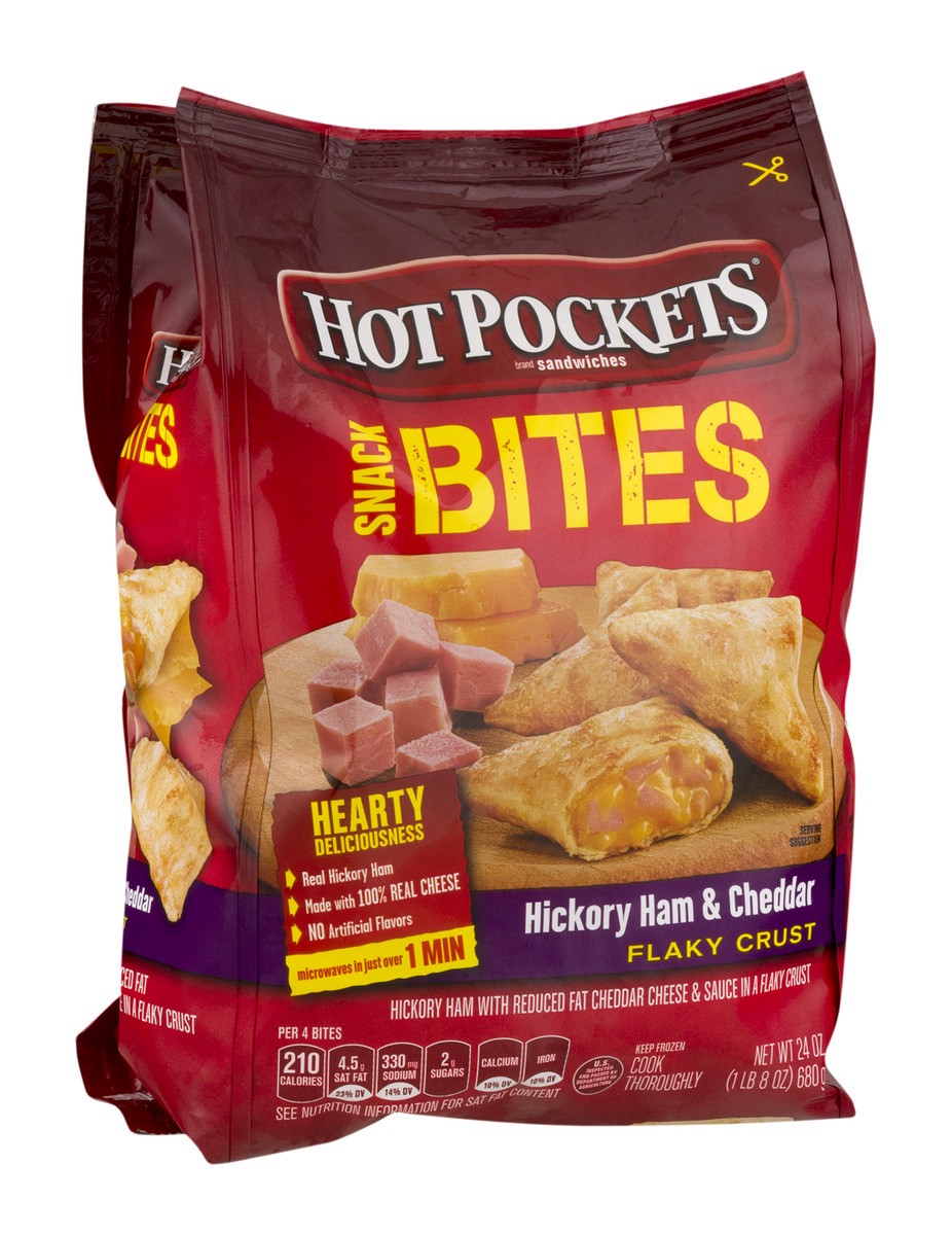 slide 2 of 9, Hot Pockets ham and cheese bites, 24 oz